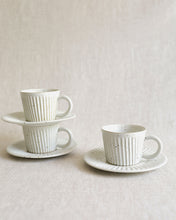 Load image into Gallery viewer, Coffee Cup &amp; Saucer in White (3&quot;)
