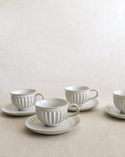 Load image into Gallery viewer, Coffee Cup &amp; Saucer in Natural (3.5&quot;)
