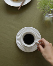 Load image into Gallery viewer, Coffee Cup &amp; Saucer in White (3&quot;)
