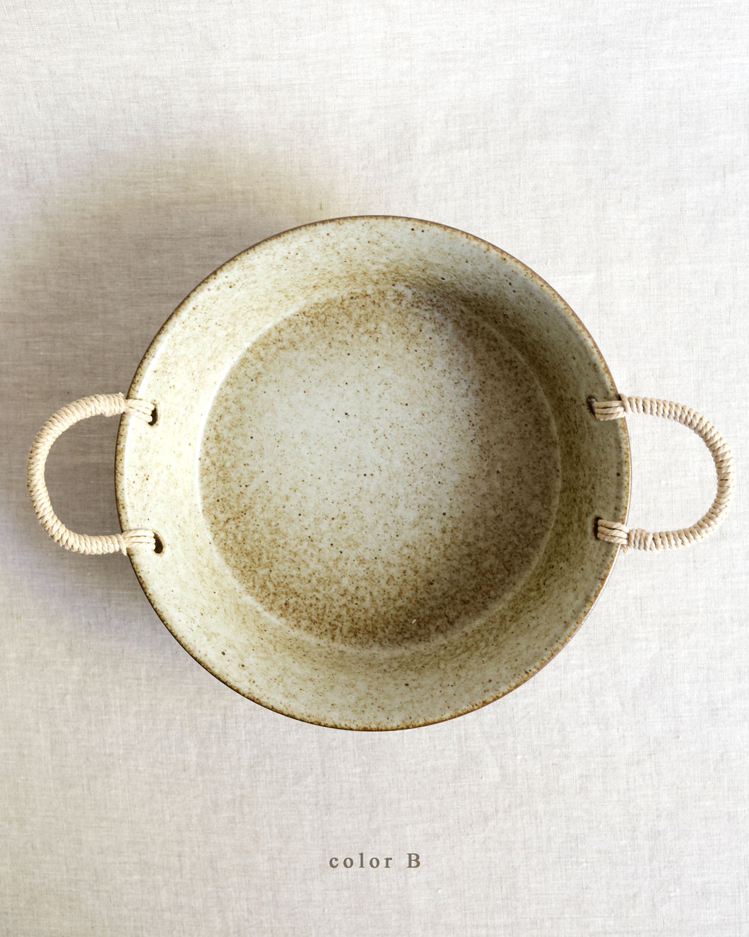 SAN Perilla Twine Handle Deep Plate (9